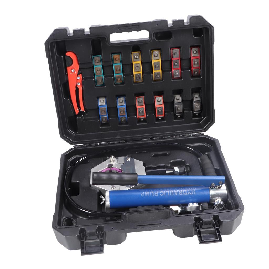 Hydraulic Hose Crimper Air Conditioner Hose Crimper Manual Crimping Tool with Pump for Repair