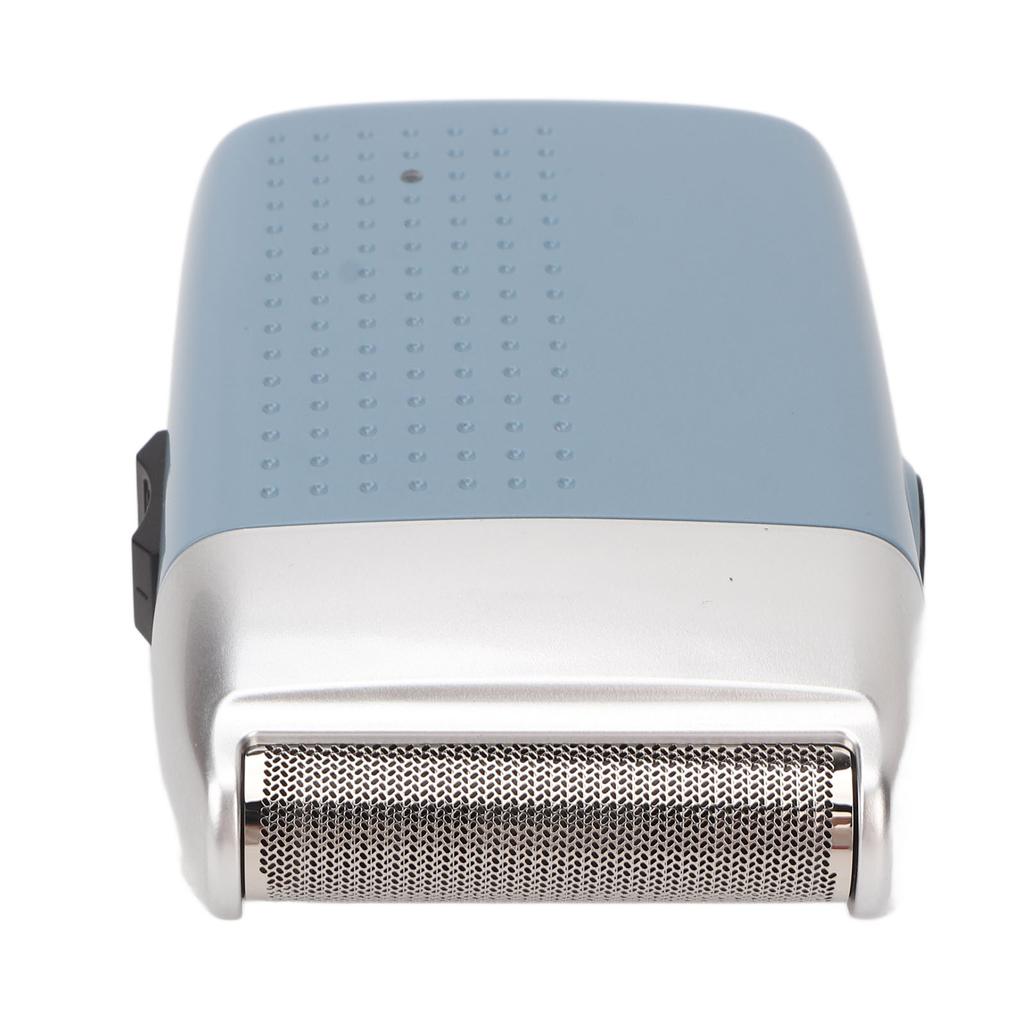 Rechargeable Beard Trimmer Blue USB Waterproof Portable Electric Hair Clipper 600mAh