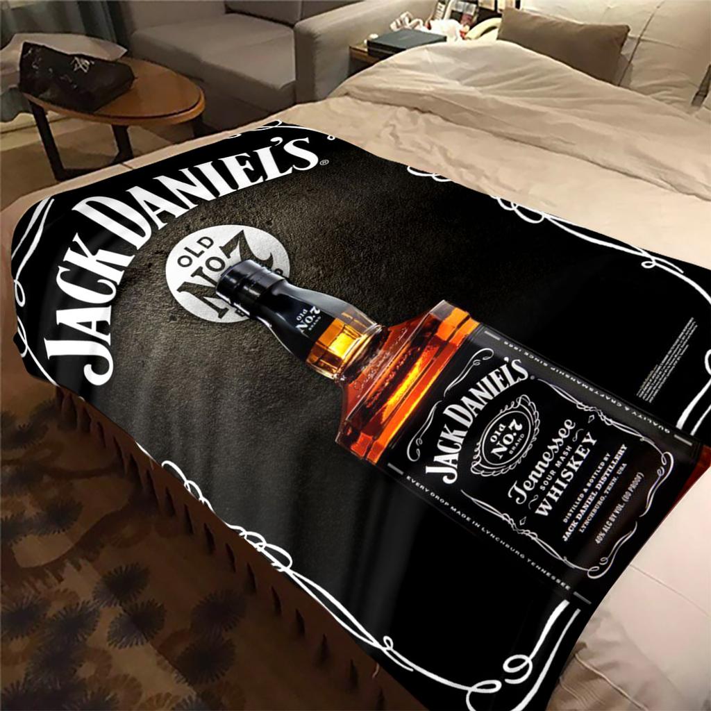 Jack Daniel's Legacy Plush Blanket Soft Comfortable All Seasons blanket Sofa Office Naps blanket Outdoor Travel throw Perfect Gift