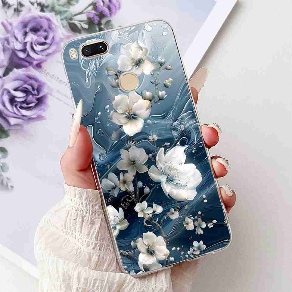 Чехол для Xiaomi Mi A1 MDG2 MDI2, модная расписная крышка из мягкого силикона TPU для Xiaomi Mi A1 Mi 5X 5.5", разноцветный цветочный чехол для телефона