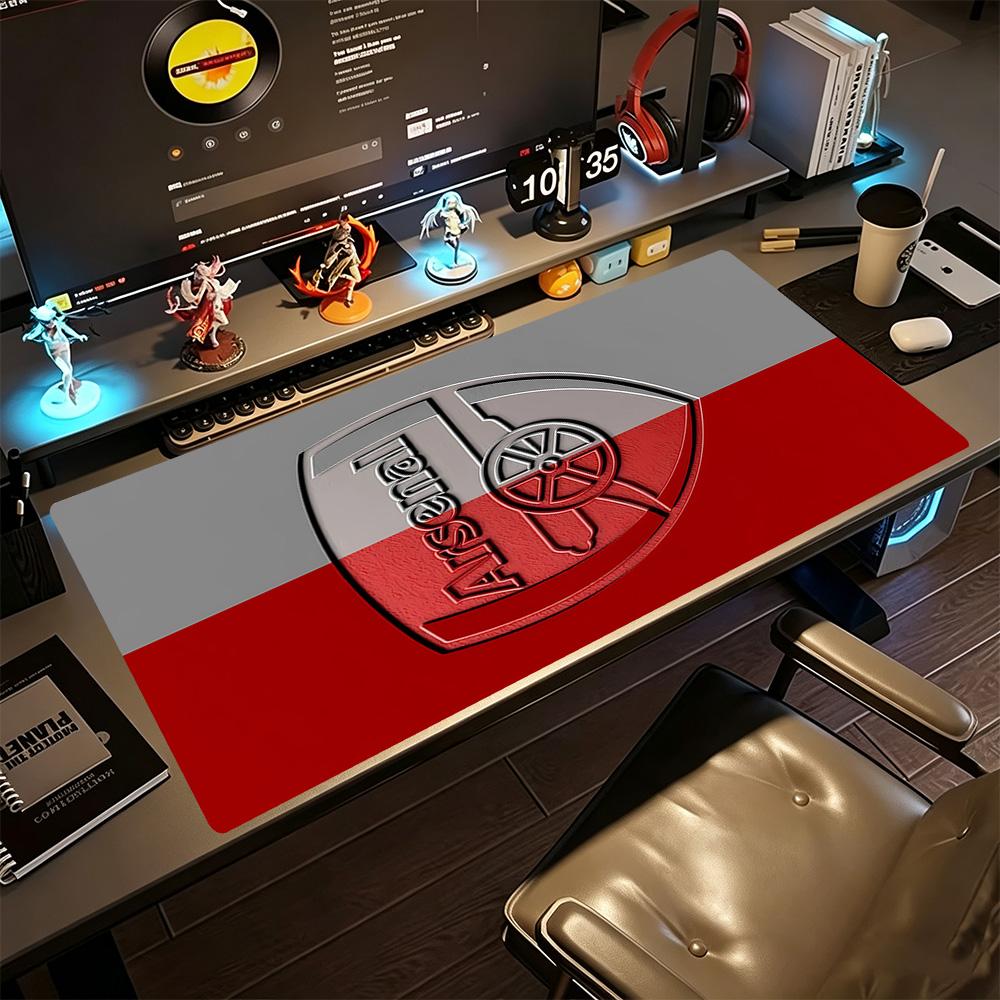 Arsenal Gaming Mouse Pad Desk Mouse Pad Computer Desk Keyboard Mat Non-Slip Rubber Bottom Suitable for Office Gaming PC Laptop