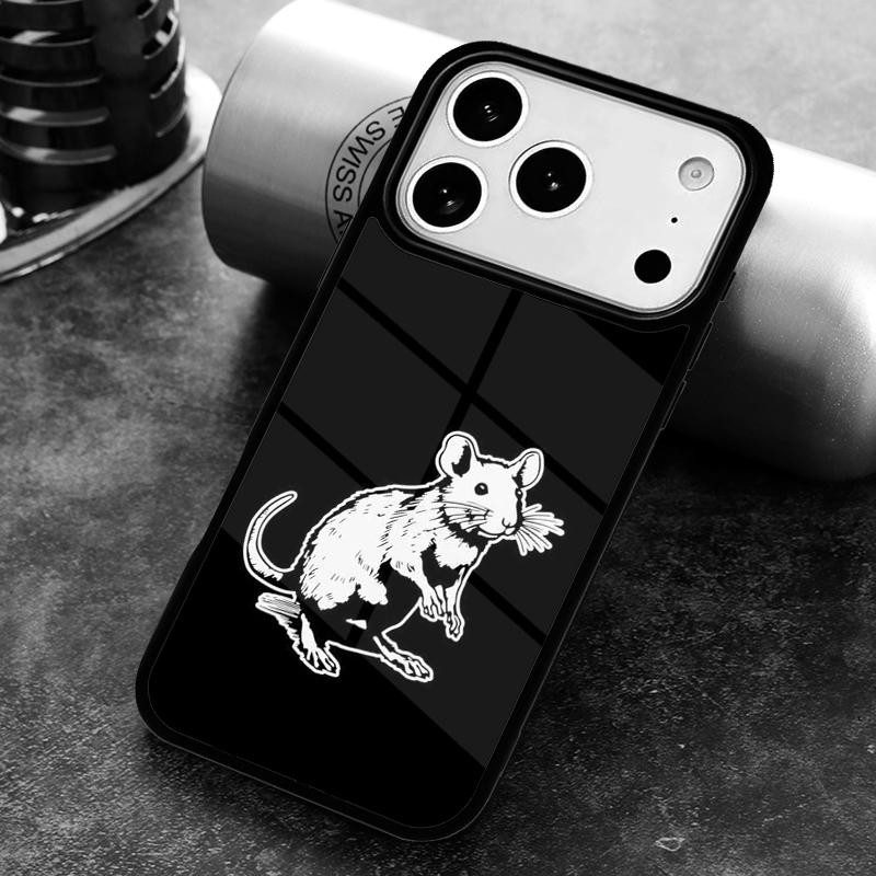 Чехол для телефона с принтом Мышь Крыса для iPhone 17 16 15 Pro Max Air 14 13 12 11 Plus Ударопрочный Capa Чехол