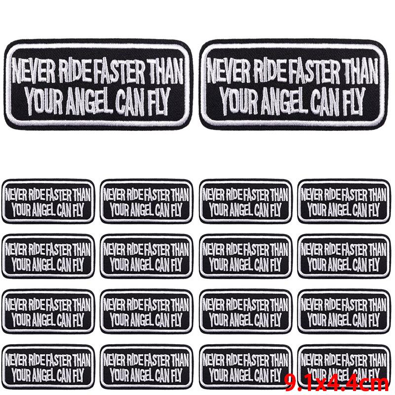 10Pcs/Lot Patch With Letters Iron On Patches For Clothing Thermoadhesive Patches On Clothes Slogan Proverb Patch For Clothes Sew