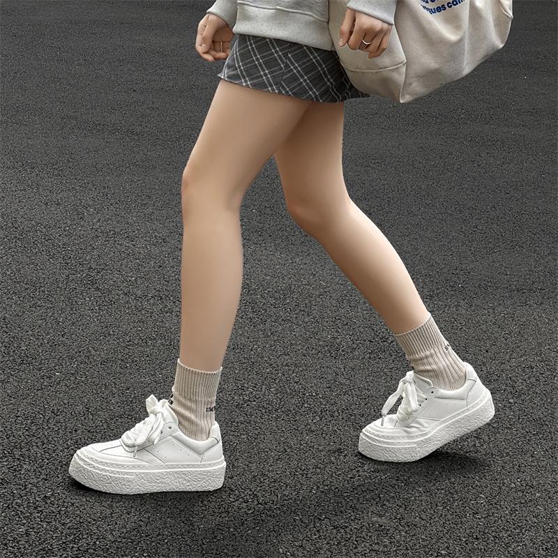 Весенняя новая пара туфель-клепок на толстой подошве с высокой посадкой универсальные парусиновые дышащие повседневные туфли для доски 23222-K