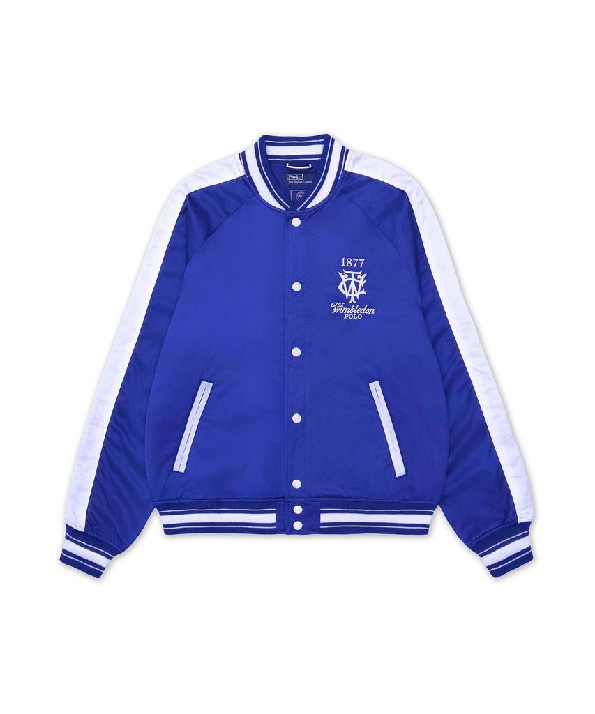 Polo Ralph Lauren Wimbledon Satin Baseball Jacket - Blue