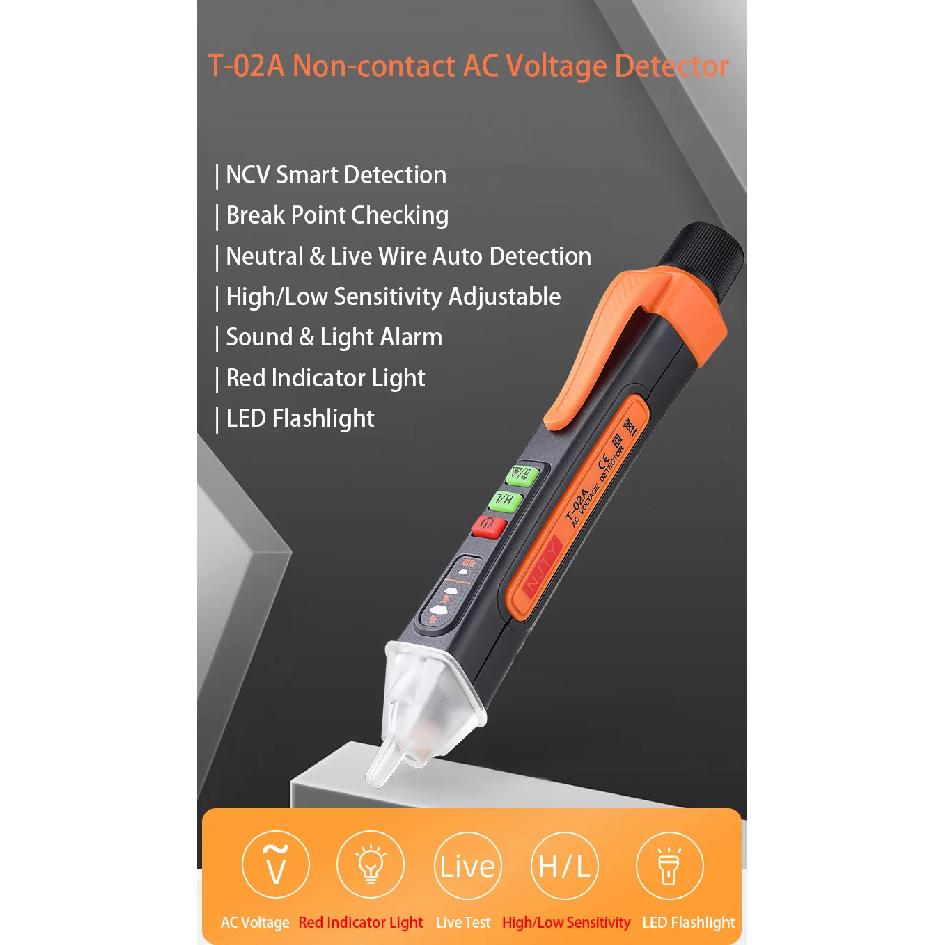 Smart Non-Contact Voltage Indicator Electrical Tools Voltage Detector Tester Pencil AC Voltage Test Breakpoint Finder 12-1000V