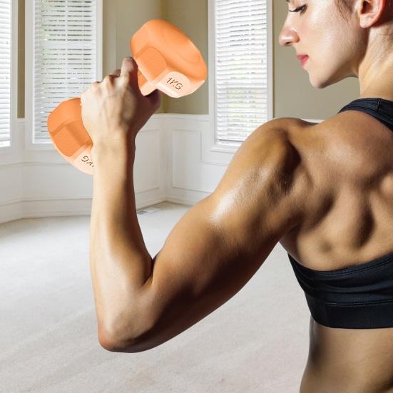 1 пара гантелей, набор гантелей, конструкция с защитой от перекатов, гантели 2-в-1 и штанга для отжиманий, 1 кг, гантели для дома, йоги, фитнеса, силовые тренировки, оборудование для тренировок