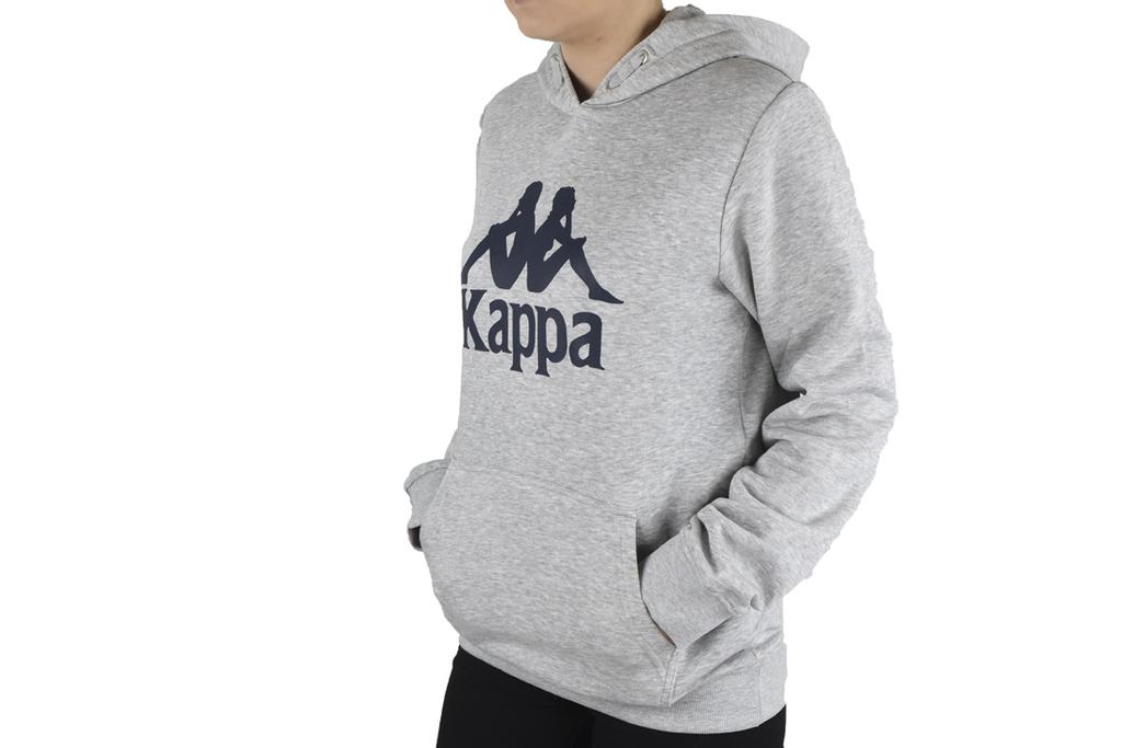 Kappa Детское худи Taino, серая толстовка для мальчика