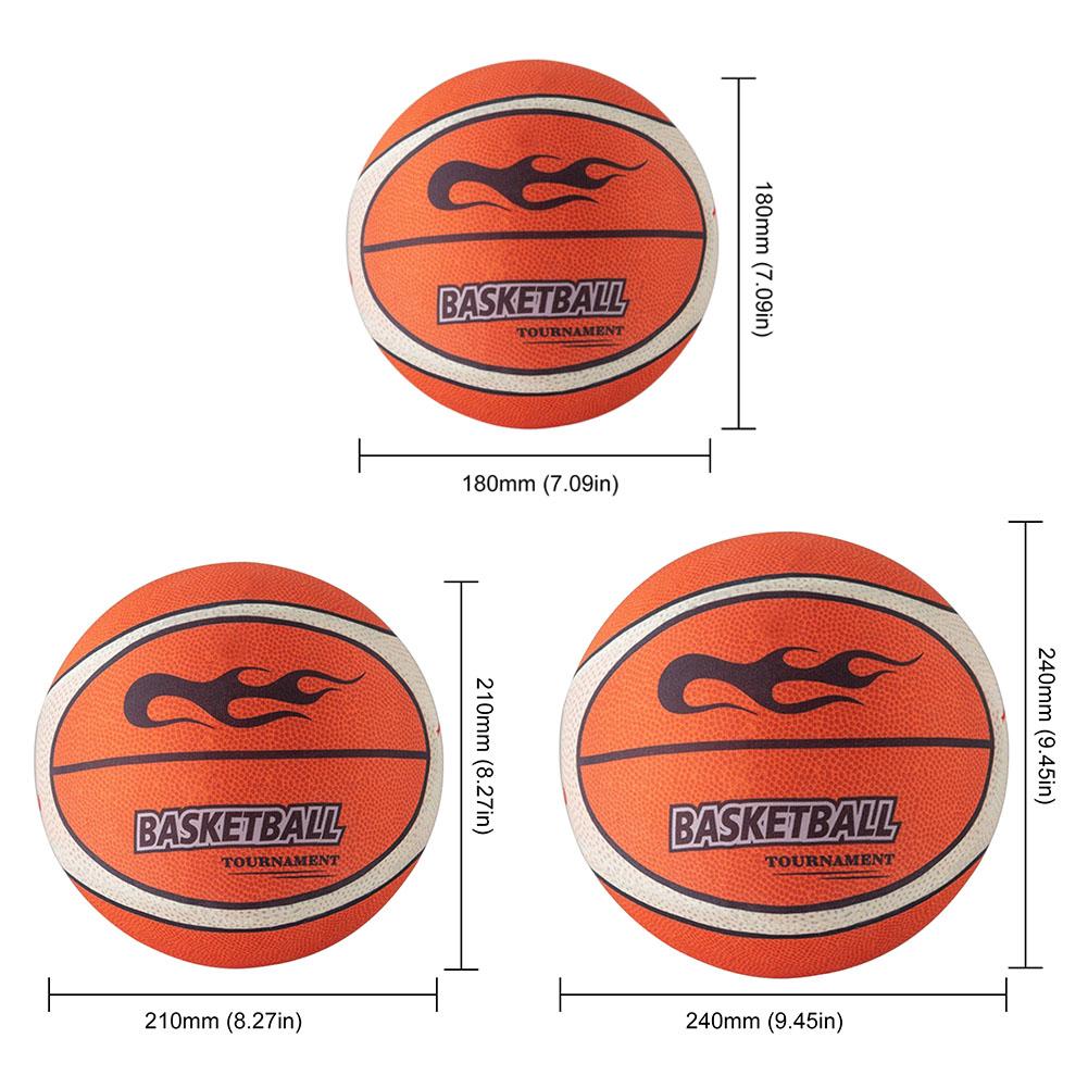 18/21/24cm Silent Basketball High-Resilience Bouncing Mute Ball Size 3/5/7 Training Foam Ball for Various Indoor Activities
