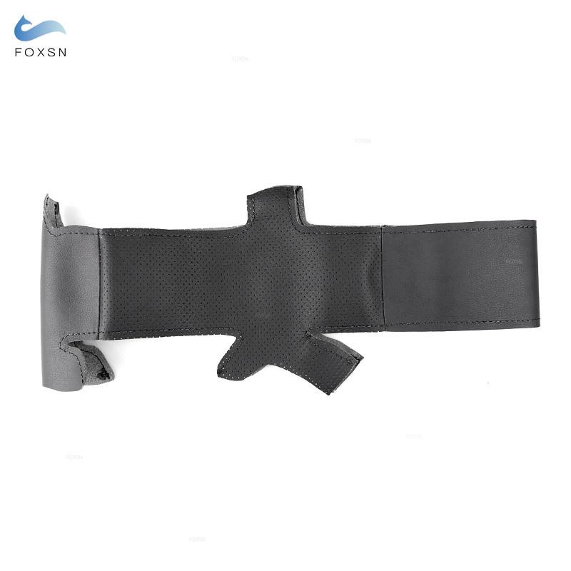 Мягкий перфорированный кожаный чехол для Peugeot 307 2001-2008 307 SW 2005-2008 DIY ручной работы кожаный чехол на руль автомобиля отделка