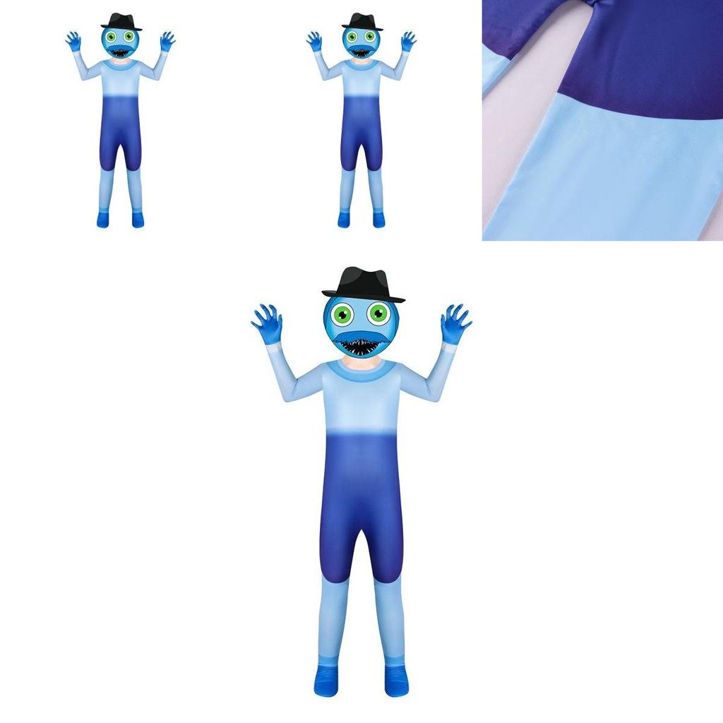 Poppy Playtime Хагги Вагги Папа Косплей Комбинезоны Маска Костюм для вечеринки Наряды Идеально подходят для косплей-вечеринок и Хэллоуина!