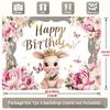 1pc Floral Party Backdrop - Studio Photo Prop
