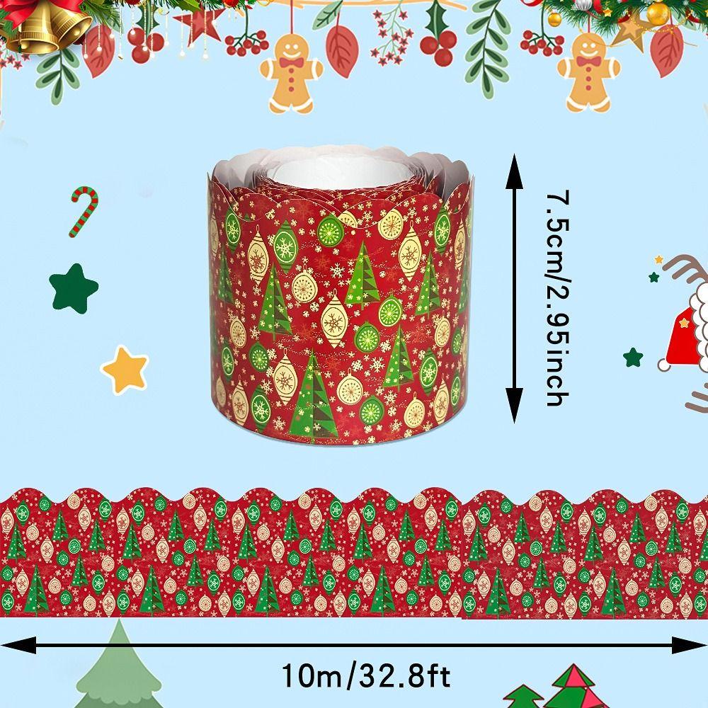 Handmade Crafts Decorative Stickers Paper Bulletin Board Border New Stickers Christmas