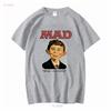 Vintage 1987 Mad Magazine Alfred E Neuman T Shirt Size Large long or short sleeves vintage Washed Breathable homme Slightly