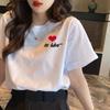 Summer White Short-Sleeved T-shirt Female Students Loose Top Fashion