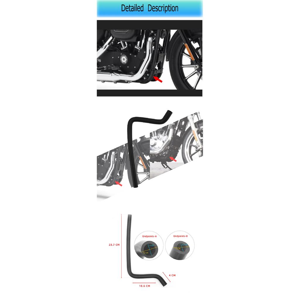 Motorcycle Oil Cooler Tube Oil Drain Hose Line For Harley Sportster XL 883 Iron 1200 Forty Eight 72 Roadster Nightster Low 04-13