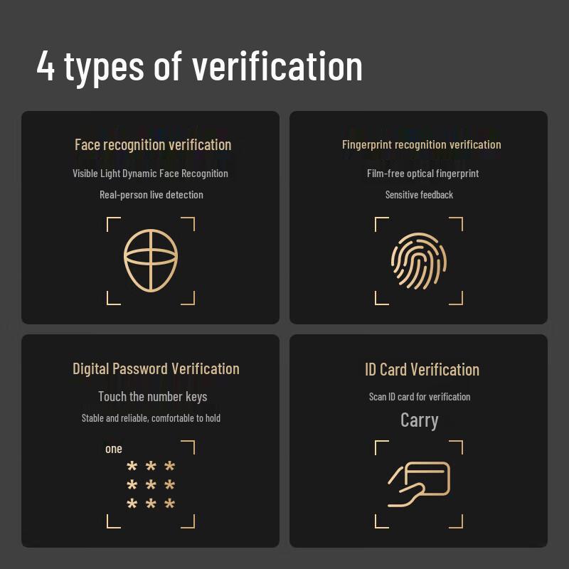 Deli AL300C Face & Fingerprint Access Control Time Attendance Machine CN plug (adapter included)
