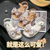 Sandals Girl Princess Sandals Non-slip Soft Sole 2025 Summer New Fashion 3-12 Years Old Children's Leisure Beach Cool