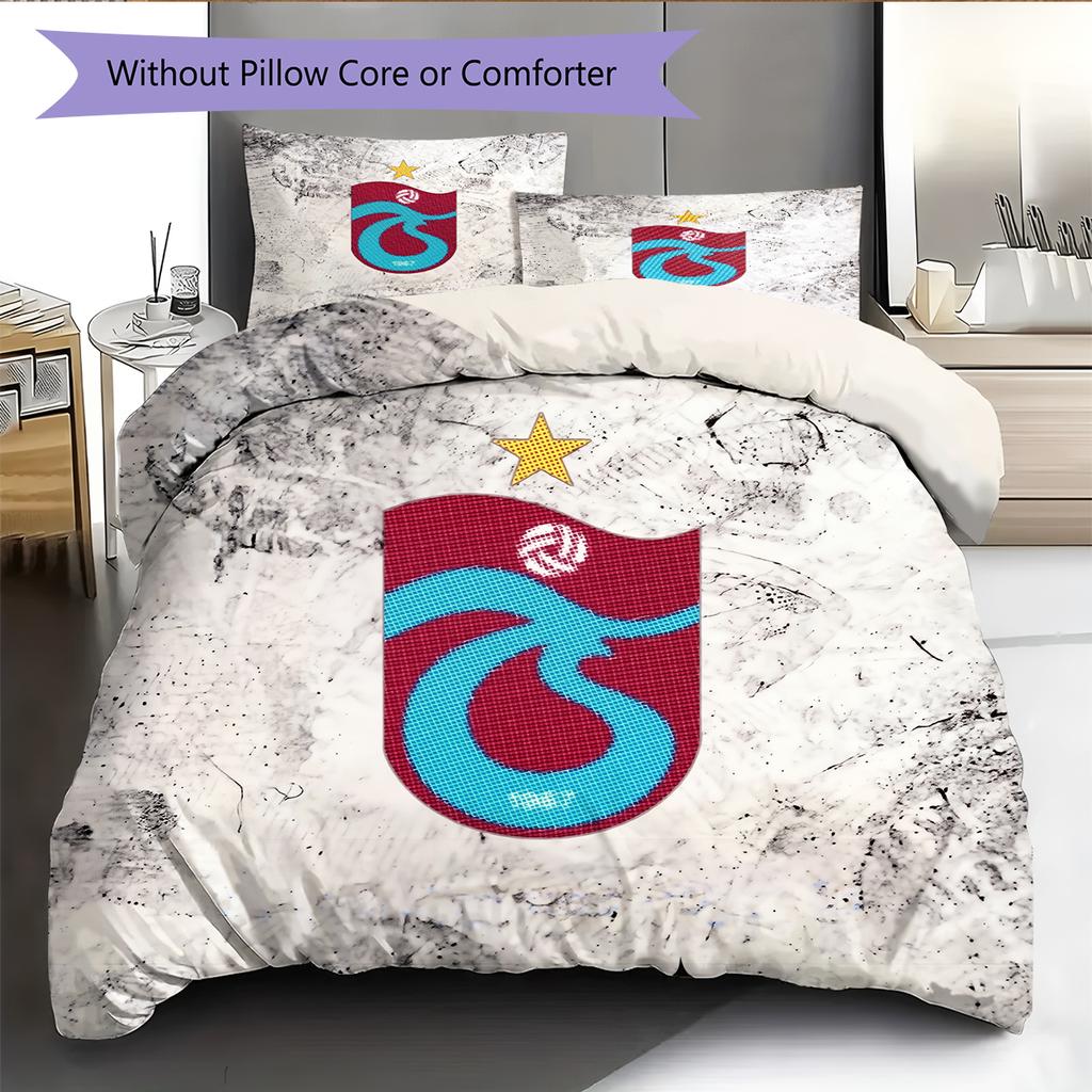 Trabzonspor Pattern Bedding Home Decoration Birthday & Festival Gift (1 * duvet cover + 2 * pillowcase, without core)