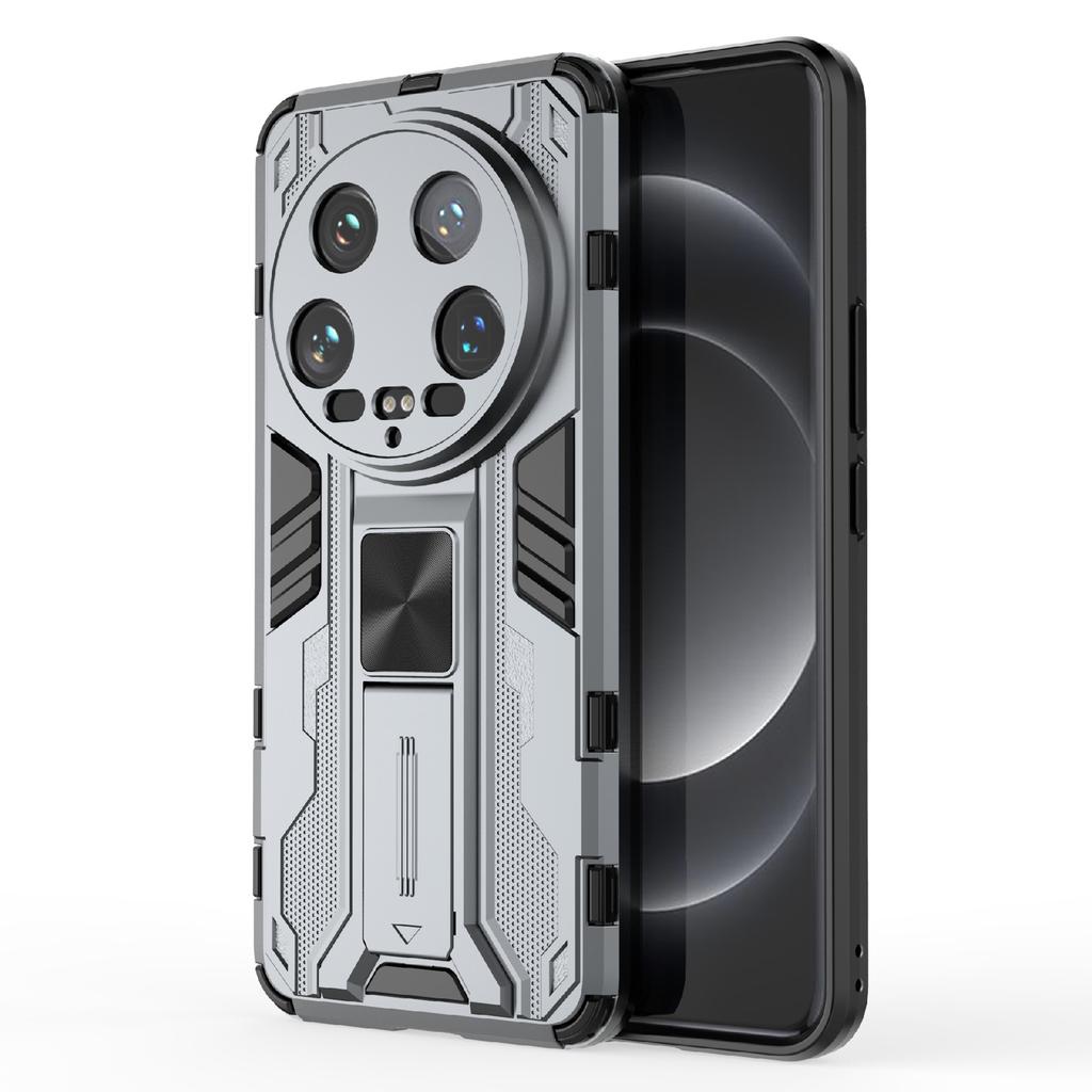 For Xiaomi 14 Ultra Cell Phone Case PC+TPU Scratch-proof Shell with Kickstand