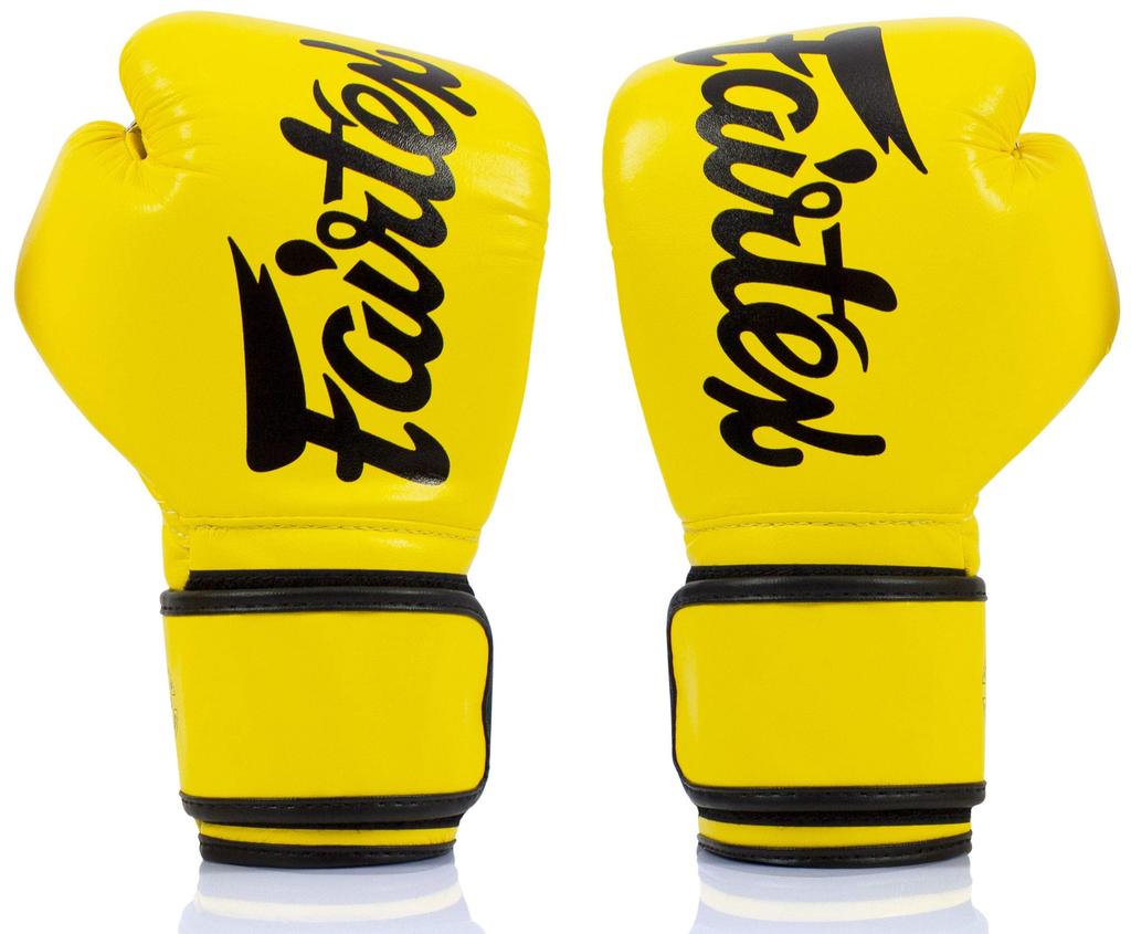Боксерские перчатки Fairtex BGV14 - (Желтый/12 унций)