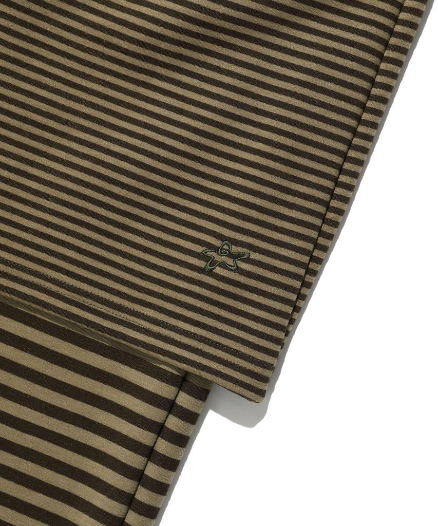 ISTKUNST Stripe Midi Layerd Skirt Pants_Khaki(Ik2Fffpa90A)