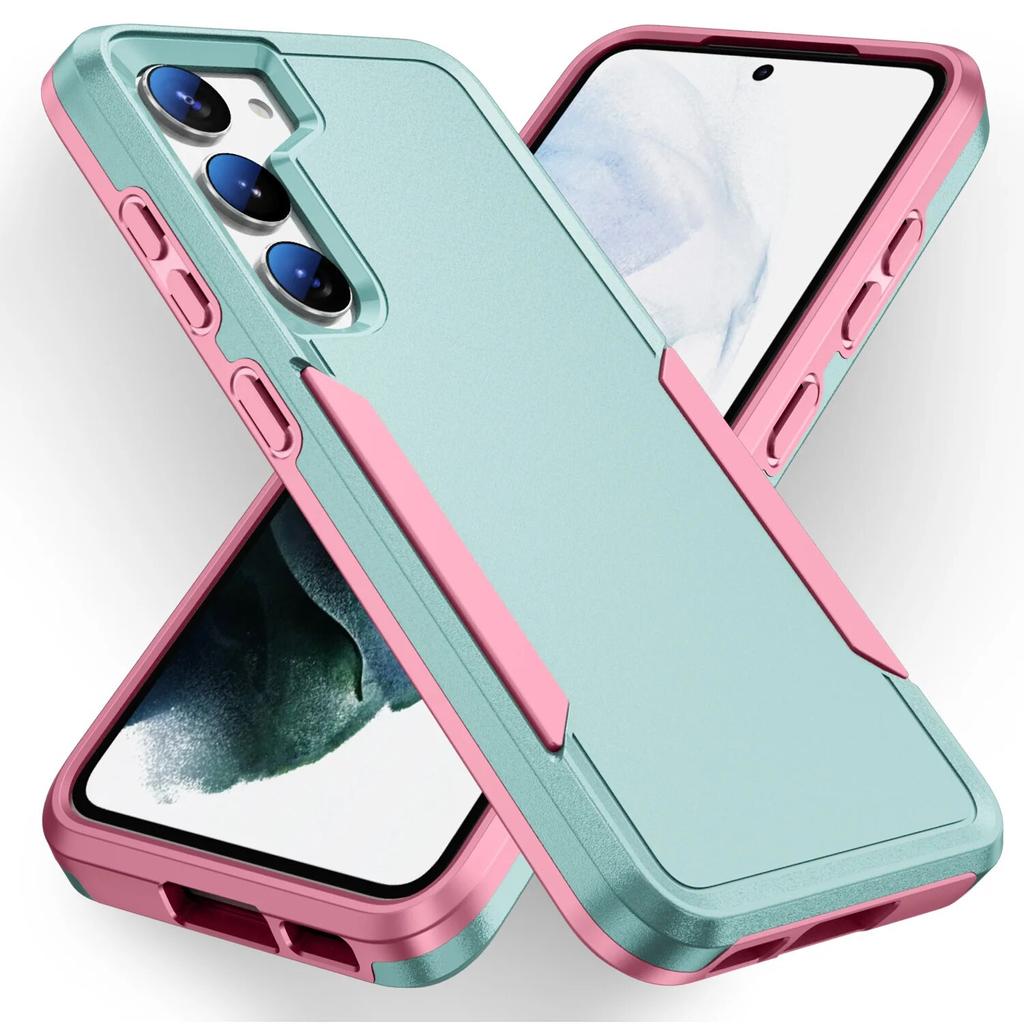 Anti-Glare Back Cover Case for Samsung Galaxy S23 FE S22 Ultra 5G S21 Plus S20 FE S 23 22 20 Dual Layer 2 In 1 Coque Armor Cases