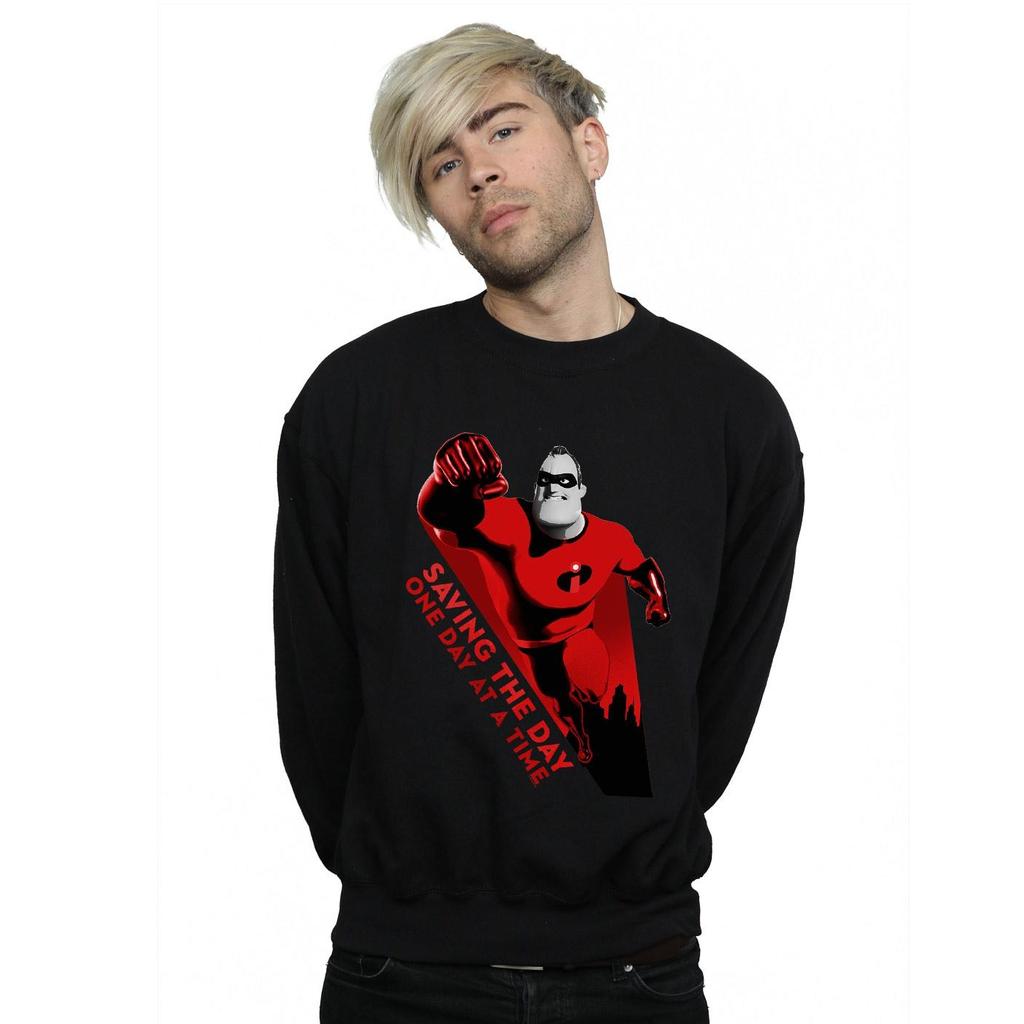 Disney Mens The Incredibles Saving The Day Sweatshirt