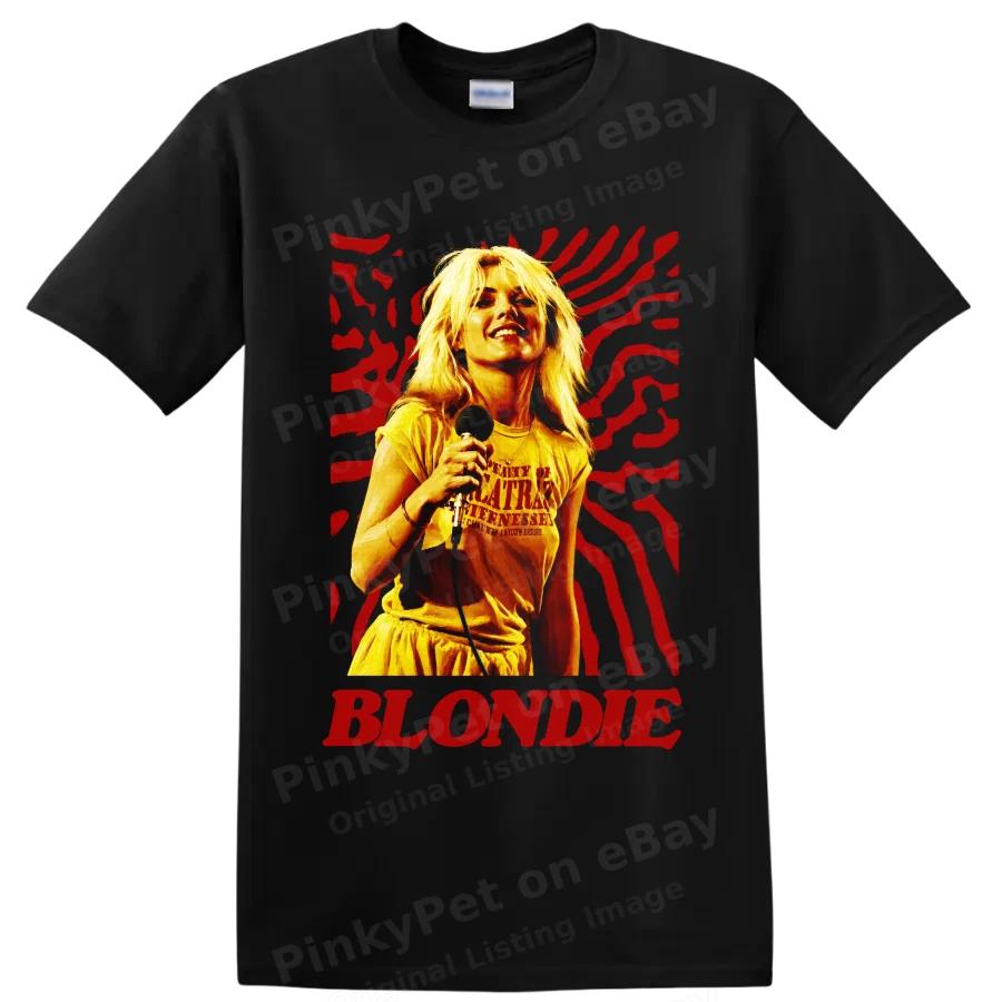 Blondie Rock Band T Shirt w/ Blonde Singer Retro Concert Performance Graphic Tee