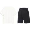 Футболка с коротким рукавом и круглым вырезом с принтом логотипа Li Ning Tengman, модные универсальные трендовые шорты, повседневный спортивный комплект AHSU973-1+AKST543-3