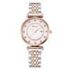 Fashionable Steel Band Inlaid with Diamond British Watch for Women, Simple and Luxurious Style with Calendar Disc Watch