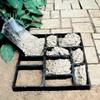 Форма для изготовления садовых дорожек Сделай сам Садовая форма Ручная укладка Цементный кирпич Камень Дорога Бетонная форма Многоразовая форма для мощения Тротуарный инструмент