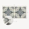 Pack of Vinyl Tiles with Printed Floral Pattern with Ornaments 10x40x20 cm