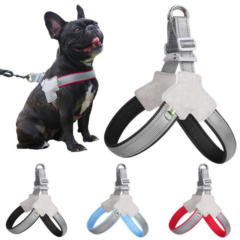 Dog Harness Reflective Breathable Pet Vest Harnesses For Small Dogs No Pull Outdoor Hiking Puppy Cats Chest Strap Chihuahua Yorkshire Supplies