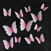 12 Pcs 3D Wall Stickers Butterfly Fridge Magnet Wedding Decoration Home Decor