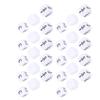 30Pcs 6 Sided Dice Set Bulk 16mm White with Storage Bag Puzzle Number Teaching Props