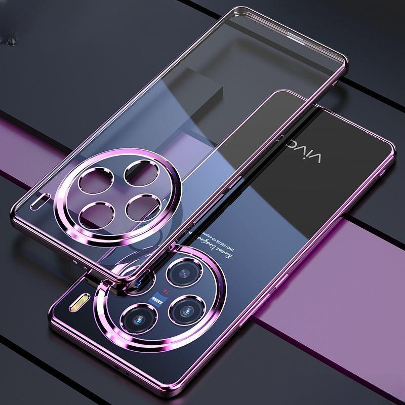 Для Vivo X100 Ultra гальванический чехол для телефона Vivo X100S Pro X100SPro, универсальный силиконовый мягкий чехол с объективом, задняя крышка