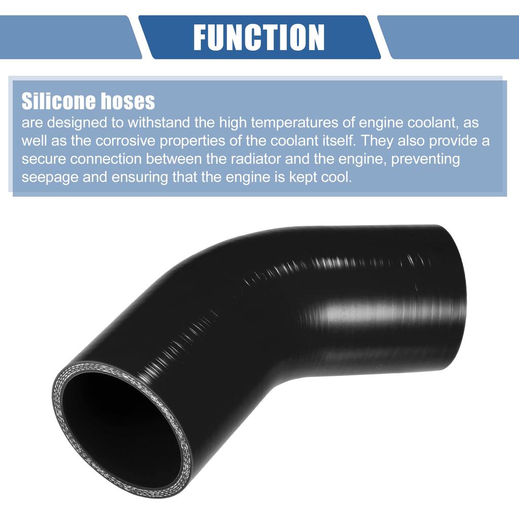 X AUTOHAUX Silicone Hose Silicone Pipe Radiator Hose 1 Piece Inner Diameter 60mm Length