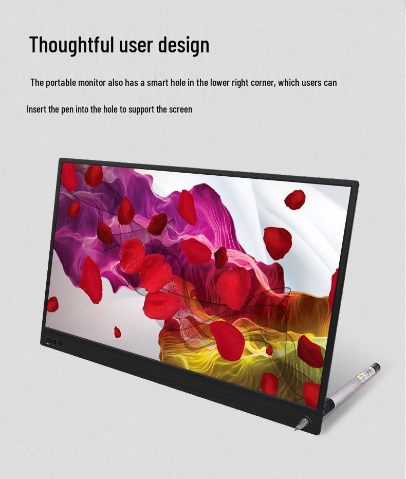 13.3" Ультратонкий 3K Сенсорный Портативный Монитор, 1080P HDMI с Поддержкой HDR