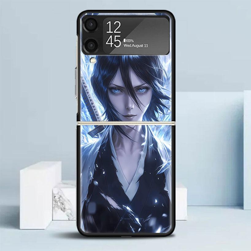 Bleach Kuchiki Rukia Phone Case For Samsung Galaxy Z Flip7 Flip6 5G Flip5 Flip4 Flip3 ZFlip 7 6 3 4 5 Shockproof Back Cover Gala