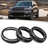 3pcs Black Car AC Radio Switch Trim Ring Knob Cover For Jeep Grand For Cherokee 2014-2021 Aluminum Alloy Car Accessories