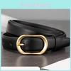 Women Fashion Minimalist Belt With Metal Pin Buckle For Business Leisure And