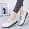 Genuine Leather Summer Outdoor Walking Vulcanized Shoes Women Soft Sole Jogging Sneakers Woman Flat Trainers Fitness Footwear