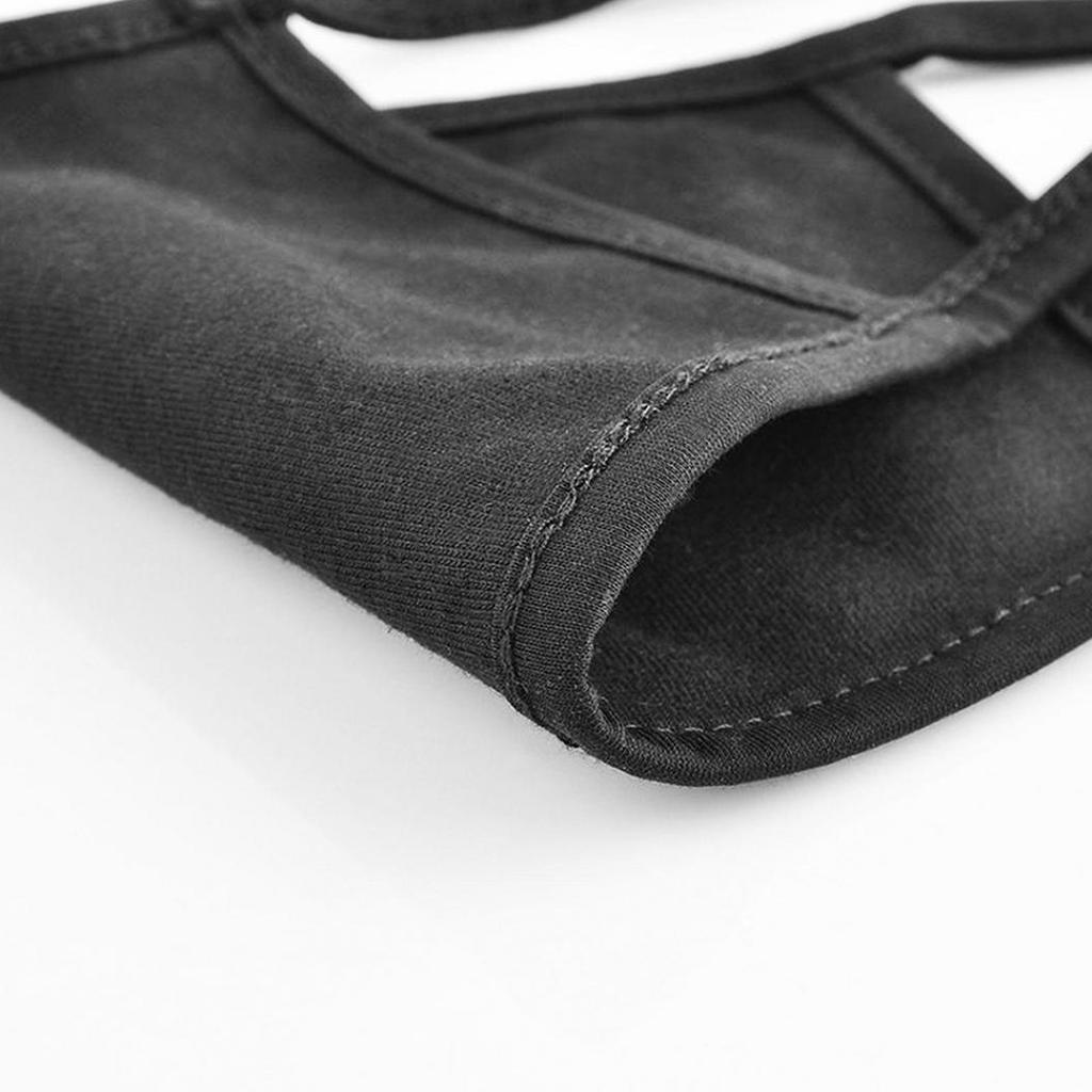 Anti-Dust Black Cute Cartoon Bear Mouth Soft Cotton Outdoor Men Women Face Mask