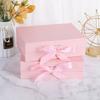 1/2pcs Pink Gift Box Foldable Gift Box Pink Box with Ribbon and Lid Perfect for Engagement Birthday and Party Gifts