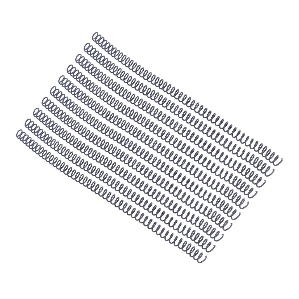 100Pcs Spiral Binding Coils Plastic Dia 9.5mm 3 8in 48 Teeth 4:1 Ratio 75 Sheet Capacity for A4 Paper Black