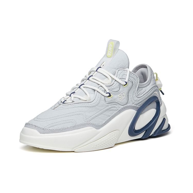 Anta Кроссовки Life Series AT91 с нескользящей подошвой, износостойкие, мужские, серо-черные 112218072-6