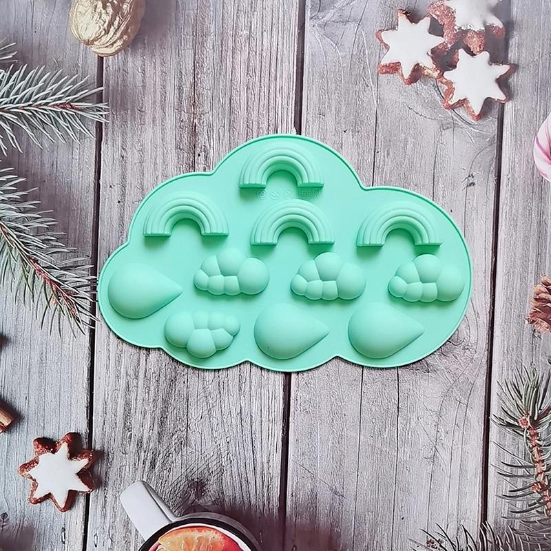 Форма облака силиконовая радужная форма помадка торт декор своими руками желе кубик льда пудинг выпечка инструмент эпоксидная смола форма для выпечки