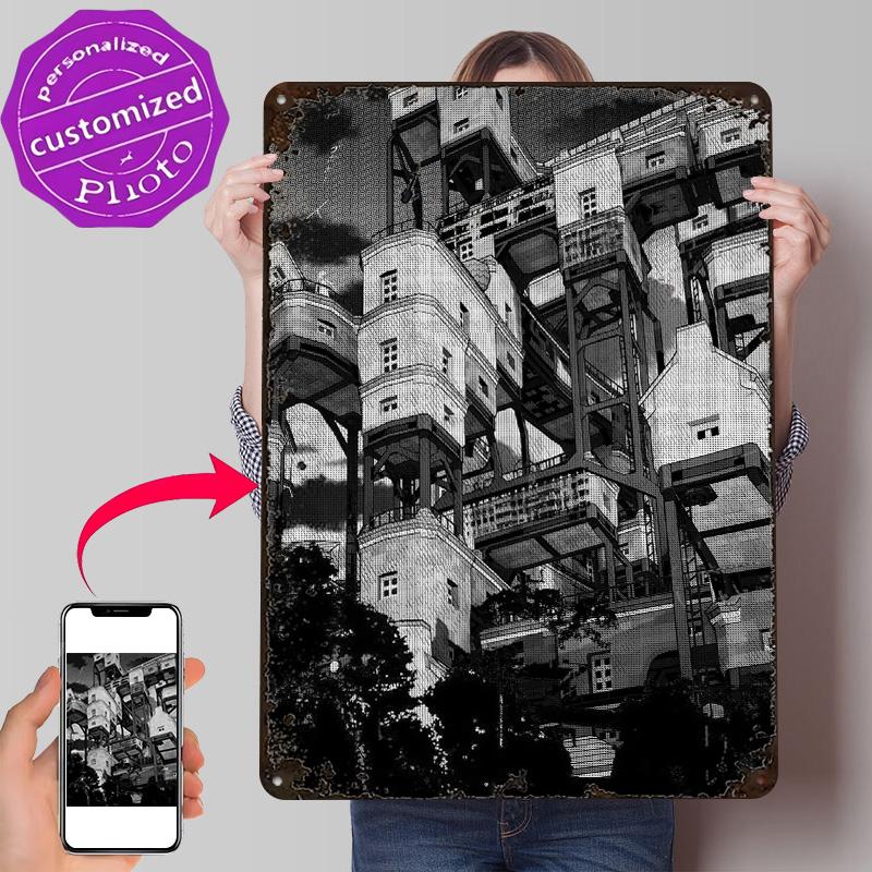 From the Inside Poster Retro D Printed Metal Signs Customized Wall Hanging Gift for Interior Decoration Living Room Accessories