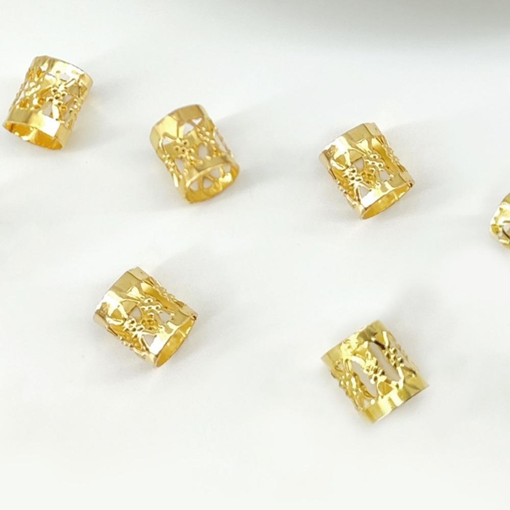 26 шт. Кольца для плетения волос с полым узором, Кольца для волос-бабочек, Трубочки для плетения волос, Бусины для дредов, Декор